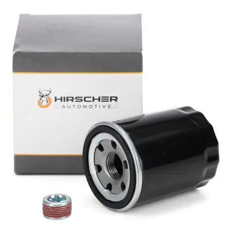 HIRSCHER &Ouml;lfilter + Schraube f&uuml;r FIAT 500 Brava Bravo Doblo Panda Punto Stilo Tipo 1.2 1.4