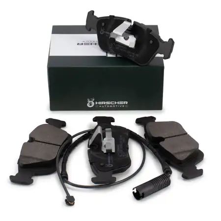 HIRSCHER Bremsbel&auml;ge + Warnkontaktsensor f&uuml;r BMW 3er E36 316-328i 318tds 325td/tds vorne