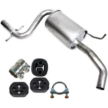 IMASAF Mittelschalld&auml;mpfer + Anbausatz f&uuml;r VW Touran 1T1 1T2 1.4 FSI 1.4 TSI 2.0 FSI