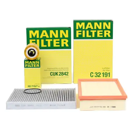 MANN Filter-Set 3-tlg f&uuml;r VW Multivan Transporter T5 1.9/2.5 TDI 85-174 PS