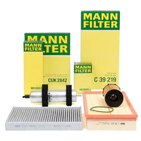 MANN 4-Piece Filter Set for AUDI Q7 4LB 3.0 TDI quattro 204/240/245 hp