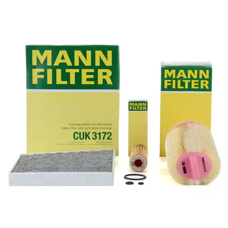 MANN Filter-Set f&uuml;r MERCEDES E-Klasse W211 S211 E200 Kompressor E200NGT M271