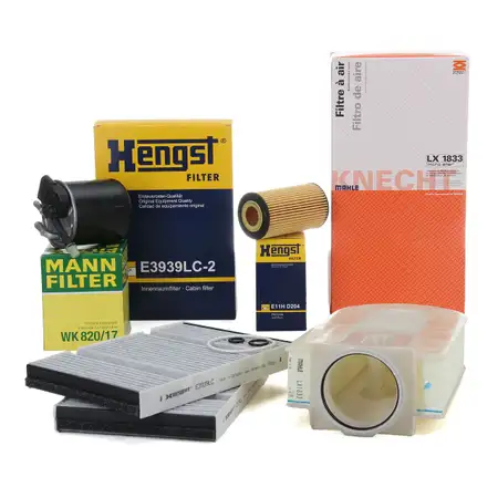 Filter-Set f&uuml;r MERCEDES S-KLASSE W222 V222 X222 S 300 BlueTEC Hybrid/h 204/231PS
