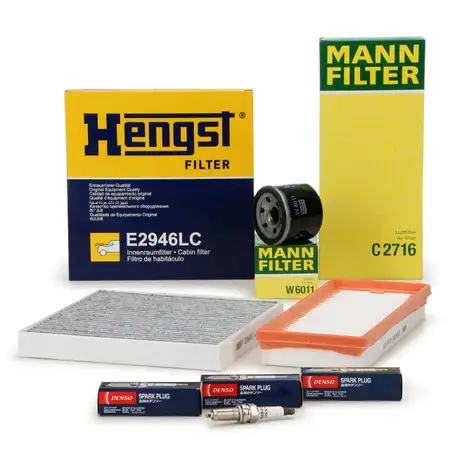 Filterset Filterpaket + 3x DENSO Z&uuml;ndkerze f&uuml;r SMART ForTwo 451 1.0 61-120 PS