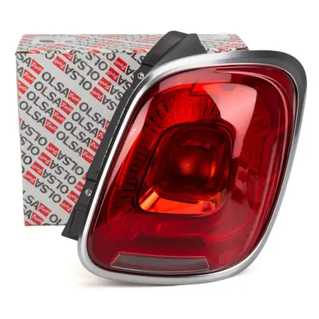 OLSA 1.04.188.00 Rear Light + Lamp Holder, Matte, for FIAT 500X (Model Year 2018 and earlier), Rear Right