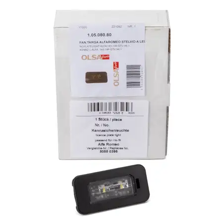 OLSA 1.05.080.80 LED Kennzeichenleuchte Nummernschildleuchte f&uuml;r ALFA Giulia hinten