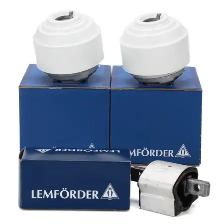 LEMF&Ouml;RDER 2 Motorlager + 1 Getriebelager f&uuml;r MERCEDES W211 S211 E500 W220 S430-55AMG