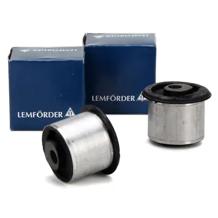 2x LEMF&Ouml;RDER Querlenkerlager f&uuml;r AUDI Q7 4LB VW Touareg 7L Vorderachse unten hinten innen
