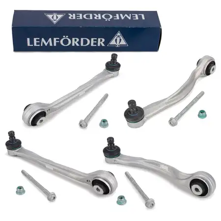 4x LEMF&Ouml;RDER Querlenker f&uuml;r AUDI A6 C8 A7 A8 Q5 Q7 Q8 VW Touareg CR Vorderachse oben