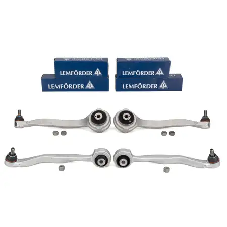 4x LEMF&Ouml;RDER Lower Control Arms for Mercedes C-Class W204 S204 C/A207 Front Axle
