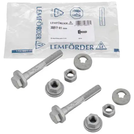 2x LEMF&Ouml;RDER 3881701 Reparatursatz Querlenker f&uuml;r BMW 5er E39 E60 Hinterachse vorne oben