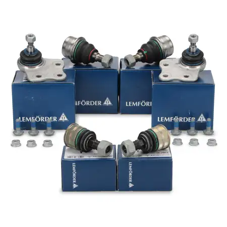 6x LEMF&Ouml;RDER Traggelenk f&uuml;r MERCEDES E-Klasse W211 S211 CLS C219 R129 vorne unten + oben