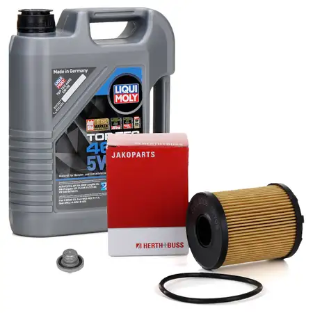 5L LIQUI MOLY Motor&ouml;l 5W30 dexos2 + H+B &Ouml;lfilter f&uuml;r OPEL Astra H Corsa C D A 1.3 CDTI
