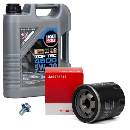 5L LIQUI MOLY Motor&ouml;l 5W30 dexos2 + H+B &Ouml;lfilter f&uuml;r OPEL Astra K Corsa E Mokka/10 1.0-1.4