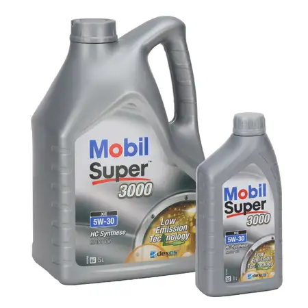 6L 6 Liter Mobil 3000 SUPER XE 5W-30 Motor&ouml;l f&uuml;r MB 229.31/51/52 dexos2 VW 505.00/505.01