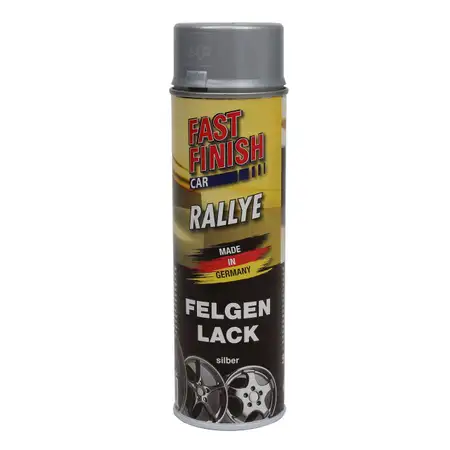 FAST FINISH Rallye Felgenlack Felgenfarbe Silber Spraydose Felgen 500ml 292842 FAST FINISH Rallye Felgenlack Felgenfarbe Silber Spraydose Felgen 500ml 292842