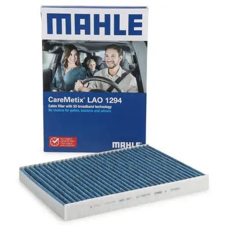 MAHLE LAO1294 CAREMETIX Innenraumfilter ANTIBAKTERIELL f&uuml;r AUDI A4 B9 A5 F5 A6 C8 A8 D4 Q5