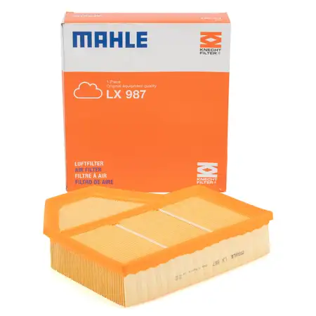 MAHLE LX987 Luftfilter Filter f&uuml;r BMW 5er E60 E61 M5 6er E63 M M6 B50 A rechts 13727834714