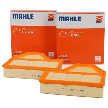 2x MAHLE Luftfilter f&uuml;r BMW 5er E60 E61 M5 6er E63 E64 M6 V10 507 PS S85 links + rechts