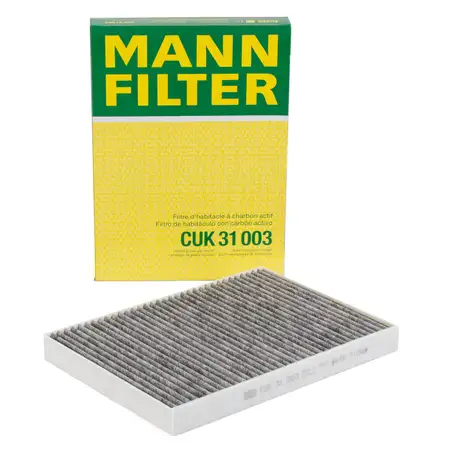MANN CUK31003 Innenraumfilter Aktivkohle f&uuml;r AUDI A4 A5 A6 A7 A8 Q5 Q7 Q8 Cayenne Touareg