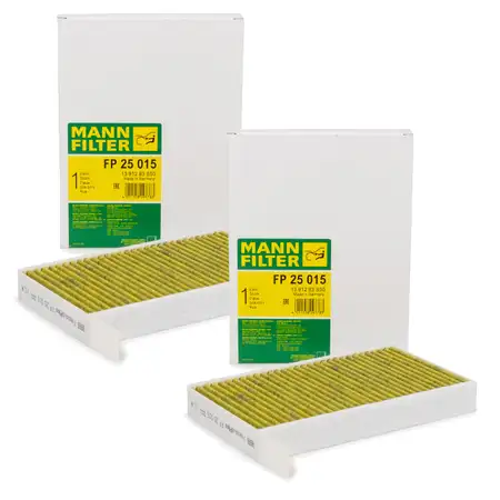 2x MANN FP25015 FreciousPlus Innenraumfilter f&uuml;r TESLA Model 3 5YJ3 1107681-00-A