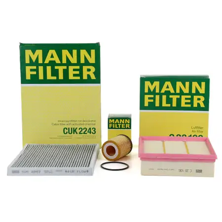 MANN Filter-Set f&uuml;r OPEL Corsa D 1.0 1.2/LPG 1.4/LPG 65-100 PS bis Motor-Nr. 19MA9234