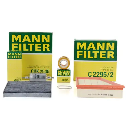MANN Filter-Set 4-tlg f&uuml;r SKODA Fabia 1 6Y VW Fox 1.2 54/55/60 PS