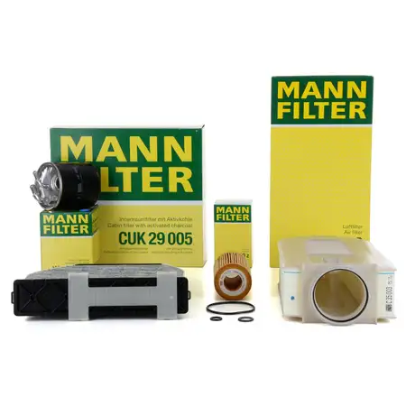 MANN Filter-Set 4-tlg f&uuml;r MERCEDES W204 W212 A/C207 X204 200CDI 220CDI 250CDI OM651