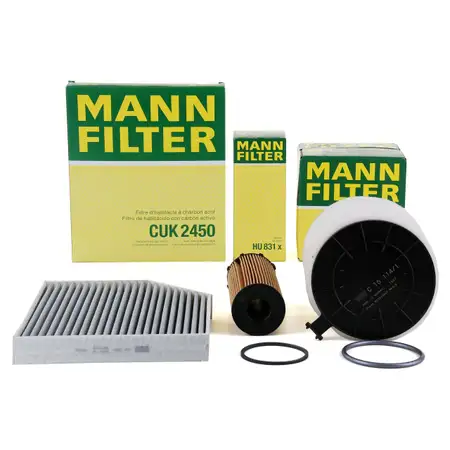 MANN Filter-Set 3-tlg f&uuml;r AUDI A4 8K B8 A5 8T 8F 2.7 TDI 3.0 TDI 163-240 PS