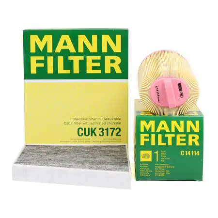 MANN Filter-Set f&uuml;r MERCEDES W211 S211 E200 Kompressor E200NGT M271
