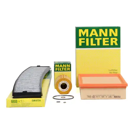 MANN 3-Piece Filter Set for BMW 3 Series E46 316i 105 hp, 318i 116/118 hp M43