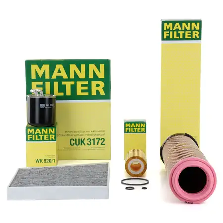 MANN Filter-Set 4-tlg f&uuml;r MERCEDES E-Klasse W211 S211 E200CDI E220CDI 136/170PS OM646