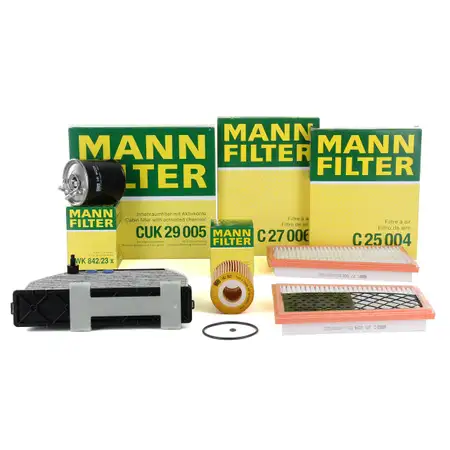 MANN Filter-Set 4-tlg f&uuml;r MERCEDES C-Klasse W204 S204 C320/350CDI GLK X204 320CDI OM642