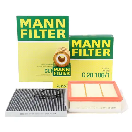 MANN Filter-Set 3-tlg f&uuml;r OPEL Corsa D 1.7 CDTI 125/130 PS 08.2006-08.2014