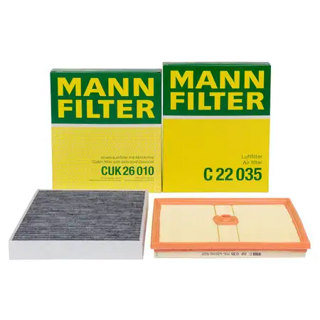 MANN Filter-Set f&uuml;r VW Polo 5 AUDI A1 8X SEAT Ibiza 4 SKODA Fabia 3 Rapid 1.0 TSI