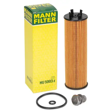 MANN HU5003Z &Ouml;lfilter + Schraube f&uuml;r VW Golf 8 Passat B8 A3 8Y Q3 Leon Octavia 4 2.0 TDI