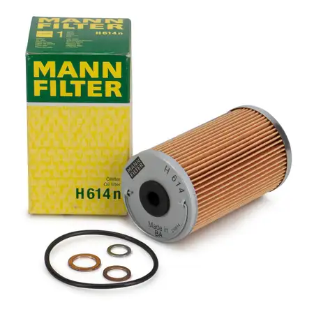 MANN H614N &Ouml;lfilter f&uuml;r MERCEDES-BENZ 123 W123 W460 W461 W463 190 W201 T1 601 B602 M102