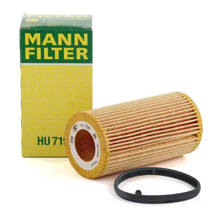 MANN HU719/6x &Ouml;lfilter f&uuml;r AUDI A1 A3 A4 A6 Q3 SEAT SKODA VW Golf 5 6 Passat Polo