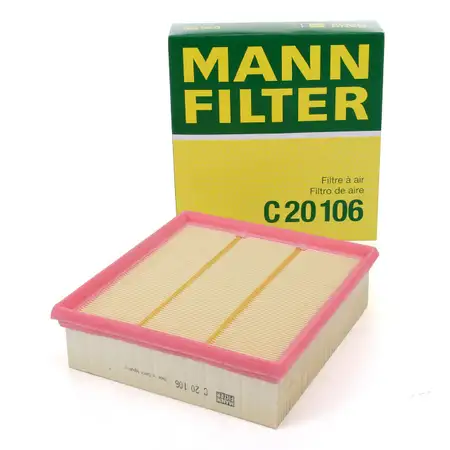 MANN C20106 Luftfilter Motorluft f&uuml;r OPEL Corsa D 1.0-1.4 1.2/1.4LPG E 1.2 1.4