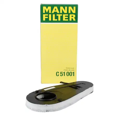 MANN C51001 Air Filter Engine Air Filter for BMW 5 Series F10, F11, F07 518-535d; 7 Series 730d, 740d