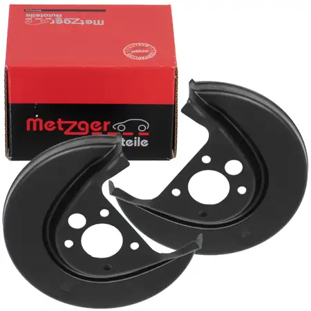 2x METZGER Spritzblech f&uuml;r AUDI A3 8L SEAT Leon SKODA Octavia 1 VW Golf 4 hinten