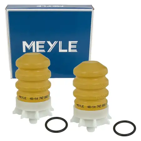 2x MEYLE 40147420003 Anschlagpuffer Gummianschlag f&uuml;r CITROEN 1 PEUGEOT 1007 Hinterachse