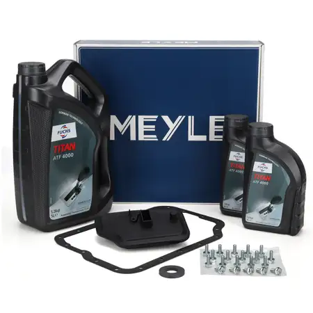 MEYLE &Ouml;lwechsel Satz 4-Gang 4F27E Automatik + 7L FUCHS Getriebe&ouml;l f&uuml;r FORD Fiesta C-Max