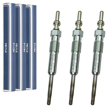 3x MEYLE 1008600008 Gl&uuml;hkerze f&uuml;r VW Polo 9N Ibiza 3 4 Fabia 2 Roomster 1.4 TDI N10591608