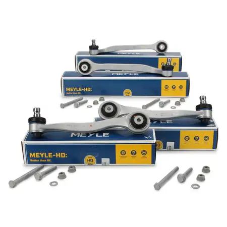 4x MEYLE HD VERST&Auml;RKT Querlenker f&uuml;r AUDI A6 C6 4E Phaeton Vorderachse hinten vorne oben