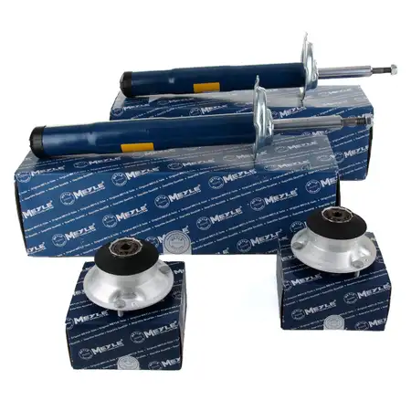 2x MEYLE Sto&szlig;d&auml;mpfer + Federbeinst&uuml;tzlager f&uuml;r BMW 5er E39 Limousine + Touring vorne