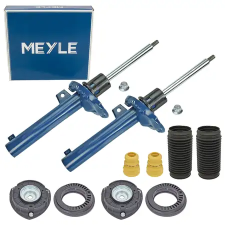 2x MEYLE Sto&szlig;d&auml;mpfer + Staubschutz + Domlager f&uuml;r VW Golf 7 A3 8V Leon 5F Octavia 3 vorne