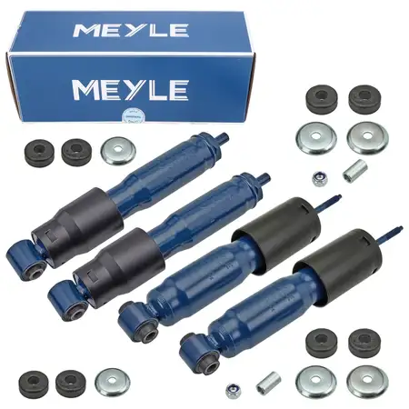 4x MEYLE VERST&Auml;RKT Gasdruck Sto&szlig;d&auml;mpfer Fahrwerksd&auml;mpfer f&uuml;r VW Transporter vorne + hinten
