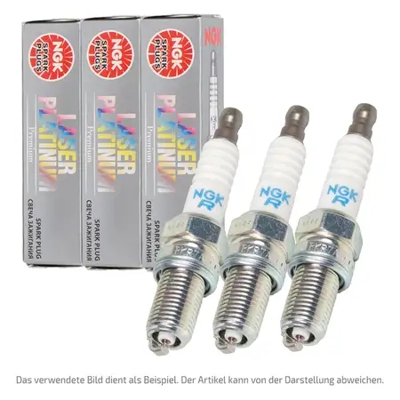3x NGK 97861 PKER7A8DES LASER PLATINUM Z&uuml;ndkerze f&uuml;r VW Polo 6 Arona 1.0 TGi 04E905602A