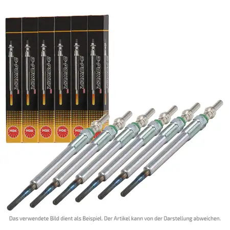 6x NGK 5968 Y-547AS D-POWER 47 Gl&uuml;hkerze BMW E46 E90-93 E60/61 E63/64 E65-67 X3 X5 X6 M57